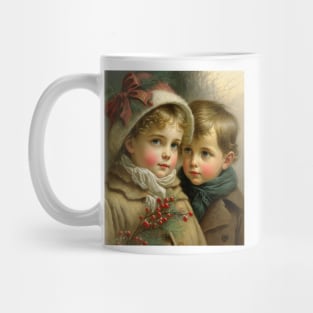 Vintage Victorian Christmas Mug